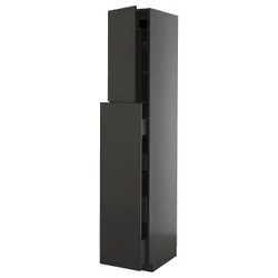 IKEA METOD / KNIVSHULT(195.867.51) Sza wysie z 4szu/1drz/2opło, Czarnoszary/Nickebo Matte Anthracite