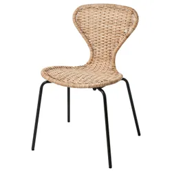 IKEA ÄLVSTA(894.815.62) стул, ротанг ручной работы/Sefast черный