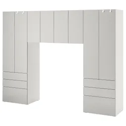 IKEA SMÅSTAD / PLATSA (094.290.16) стойка, белый / серый