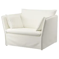 IKEA BACKSÄLEN(093.931.97) 1,5-місне крісло, Блекінг білий