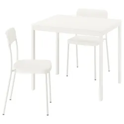 IKEA VIHALS / VIHALS(095.899.53) Стол и 2 стула, белый/белый