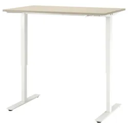 IKEA TROTTEN(894.341.27) стол с регулируемой высотой, бежевый/белый