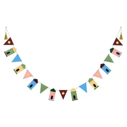 IKEA GOKVÄLLÅ(406.133.33) гірлянда, прапор/різнокольоровий будинок