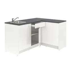 IKEA KNOXHULT(893.884.08) угловая кухня, глянцевый / белый