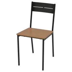 IKEA SANDSBERG  Стул, черная / коричневая морилка (704.129.60)