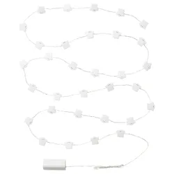 IKEA KUSTFYR(606.054.50) Светодиодная световая цепь, 32 лампы, Дух/На внутренних батареях