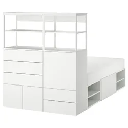 IKEA PLATSA (993.253.83) каркас кровати 5 дверей + 5 ящиков, белый / Фоннес белый