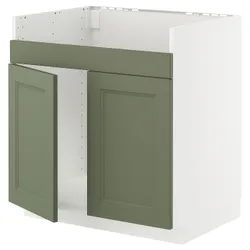 IKEA METOD(295.171.73) Шкаф для раковины Havsen 2Kom, Biały/Axstad Greya -green