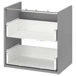 IKEA ENHET(604.405.10) тумба под умывальник с 2 ящиками, серый