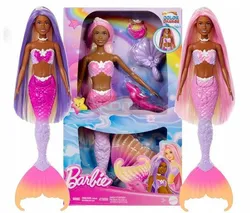 Кукла Барби Бруклин в образе русалки с длинными волосами, меняющая цвет, HRP98