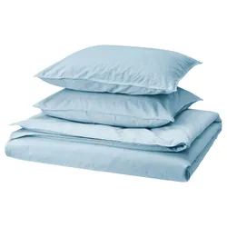 IKEA ÄNGSLILJA(305.851.99) ковдра та 2 подушки, блакитний