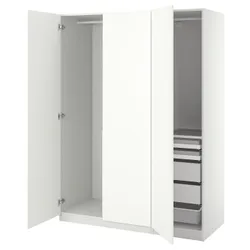 IKEA PAX / FORSAND(395.016.52) комбінований гардероб, білий/білий