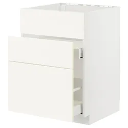IKEA METOD / MAXIMERA(295.071.74) вправо, влево, влево + 3пр/2сз, белый/Вальстена белый