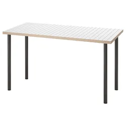 IKEA LAGKAPTEN / ADILS(995.084.29) письмовий стіл, білий антрацит/темно-сірий