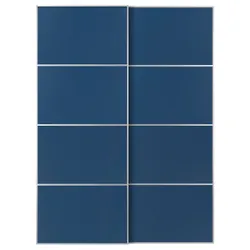 IKEA MEHAMN(096.162.49) Розсувні двері, алюміній/2 сторони синій