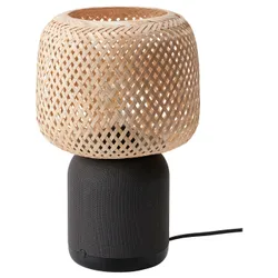 IKEA SYMFONISK(295.304.19) Лампа динаміка WiFi, бамбуковий абажур