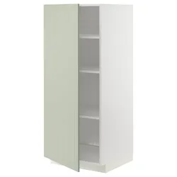 IKEA METOD(894.862.58) висока шафа/полиці, білий/Stensund світло-зелений