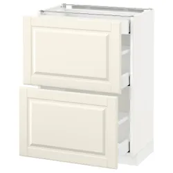 IKEA METOD / MAXIMERA(390.517.05) 2-дверный / 3-местный, белый / кремовый Бодбин