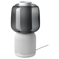 IKEA SYMFONISK(094.827.25) лампа / колонка з wifi, скляний плафон, Білий чорний