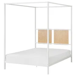 IKEA VITARNA(595.563.37) каркас ліжка з балдахіном, біле дерево Лурой/Скодіс