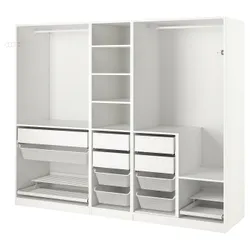 IKEA PAX(893.962.48) комбінований гардероб, білий