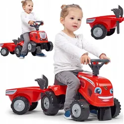 FALK TRACTOR BABY MAC CORMICK RED ТРАКТОР З АКСЕСУАРАМИ ДЛЯ ПРИЦЕПУ 1+