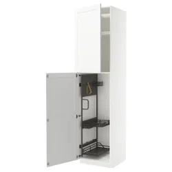 IKEA METOD(395.741.44) High Cabinet/Interior Inn, Белый Энкопипинг/Белая имитация дерева