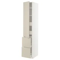IKEA METOD / MAXIMERA(694.267.55) w sz z pół / 4 szu / drz / 2 fr, белый/Хавсторп бежевый