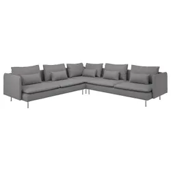 IKEA SÖDERHAMN (094.520.78) угловой диван, 6-местный, Серый тонер