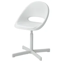 IKEA LOBERGET / SIBBEN (593.376.70) Дитячий офісний стілець, білий/Призначений для дітей 7-12 років