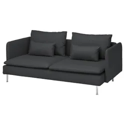IKEA SÖDERHAMN (394.496.21) 3-місний диван, Фрідтуна темно-сіра