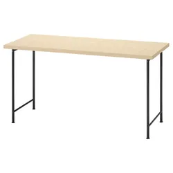 IKEA MITTCIRKEL / SPÄND(395.690.05) рабочий стол, Живая сосна эффект/черный