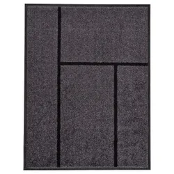 IKEA KOGE (302.879.39) Придверный коврик, серый, черный