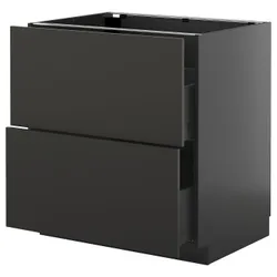 IKEA METOD / KNIVSHULT(295.888.58) STJ 2FR/2W смотрит, Czarnoszary/Nickebo Matte Anthracite