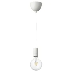 IKEA SUNNEBY / LUNNOM(794.944.52) подвесной светильник с лампочкой, белая/диммируемая сфера