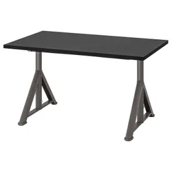 IKEA IDÅSEN(192.810.24) стол письменный, черный / темно-серый