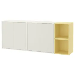 IKEA EKET(995.216.66) комбинация навесного шкафа, белый/бледно-желтый