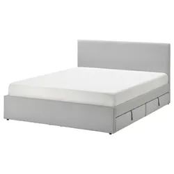 IKEA GLADSTAD(594.070.12) м&#39;яке ліжко, 4 спальних відділення, Кабуса світло-сіра