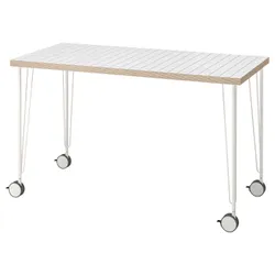 IKEA LAGKAPTEN / KRILLE(395.084.13) письмовий стіл, білий антрацит/білий