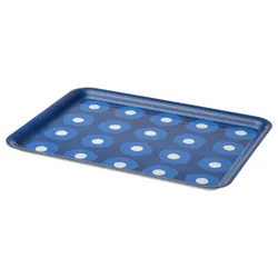 IKEA PILLERSTARR(805.973.31) поднос, шаблон/синий