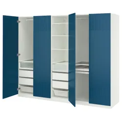 IKEA PAX / FYRUDDEN(595.819.40) Комбинация гардероба, белый/синий