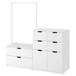 IKEA NORDLI(692.953.49) комод, 8 ящиков, белый