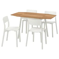 IKEA IKEA PS 2012 / JANINGE(691.614.82) стол и 4 стула, бамбук / белый