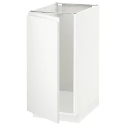 IKEA METOD(494.618.96) кабінет stj. для раковини / сорт. відходи, білий / Voxtorp матовий білий