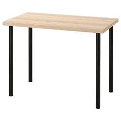 IKEA LINNMON / ADILS(994.163.40) стол письменный, под белый/черный мореный дуб
