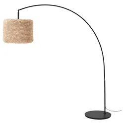 IKEA LERGRYN / SKAFTET(794.281.84) основа для підлогової дугової лампи, бежевий / чорний