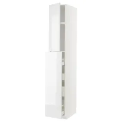 IKEA METOD / MAXIMERA(194.617.70) верхня висота 1 ряд / 4 ряд, білий/Ringhult білий