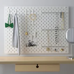 IKEA SKÅDIS(492.166.97) комбинированная перфорированная доска, белый
