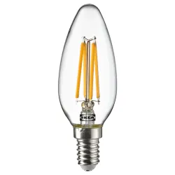IKEA SOLHETTA  LED лампа E14 250 люмен, люстра / прозрачная (604.987.61)
