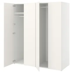 IKEA PLATSA (794.251.85) шкаф с 4 дверьми, белый / Фоннес белый